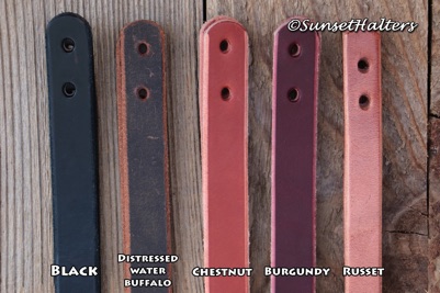 American made, water tie, water ties, black, water buffalo, burgundy, russet, chestnut, leather, slobber straps