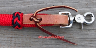 yacht braid, roping reins, water tie, leather, decorative knot