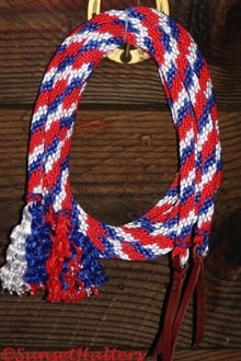 5/8, derby rope, split reins, slobber straps
