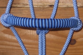 diamond braid, rope halter, wrapped noseband, nose band